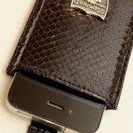 Glamour D. iPhone Python Hülle, schwarz