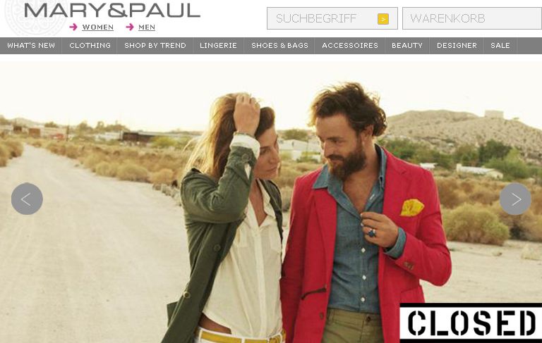 Onlineshop "Mary & Paul"