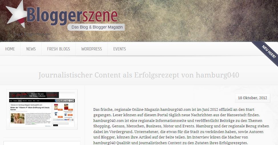 Bloggerszene: Interview mit hamburg040.com