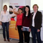 Susanne Caudera-Preil,Cholpon Choibekova Balkibekovna, Jennifer Lux, Annet Selbach (von links)