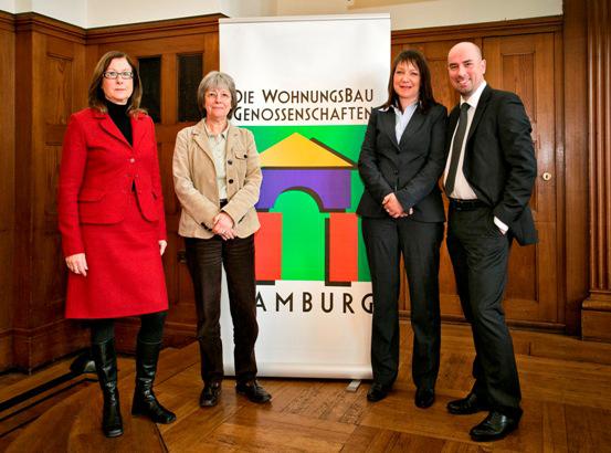 Petra Böhme, Senatorin Jutta Blankau, Kristina Weigel, Frank Seeger