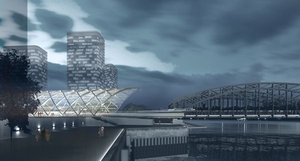 Entwurf der U4-Haltestelle