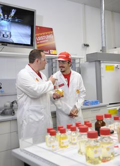 Fernando Alonso bei Shell in Hamburg