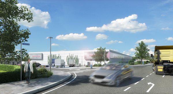 Neues Luftfrachtzentrum am Weg beim Jäger   