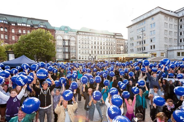 Wasserball-Weltrekord an der Hamburger Alster