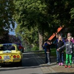 Michale Blumenstein (Opel-Presseteam) und Co-Pilotin Katharina Thalbach im Opel GT