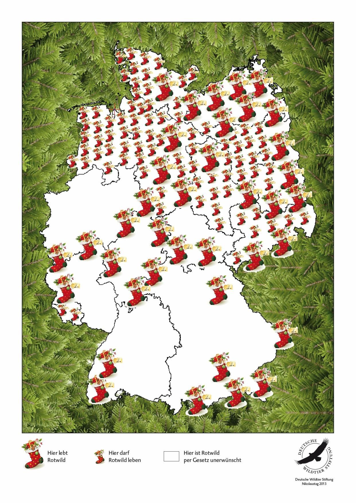 Im Süden gibt es keine Geschenke, wenn der Weihnachtsmann per Rotwild unterwegs wäre