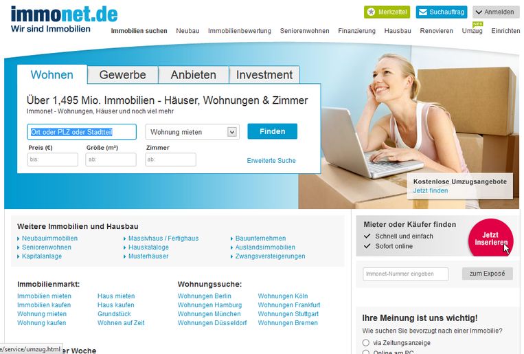 Die Nummer 1 für Immobilien online