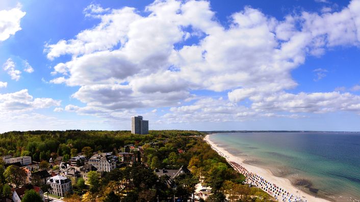 Blick über Timmendorfer Strand