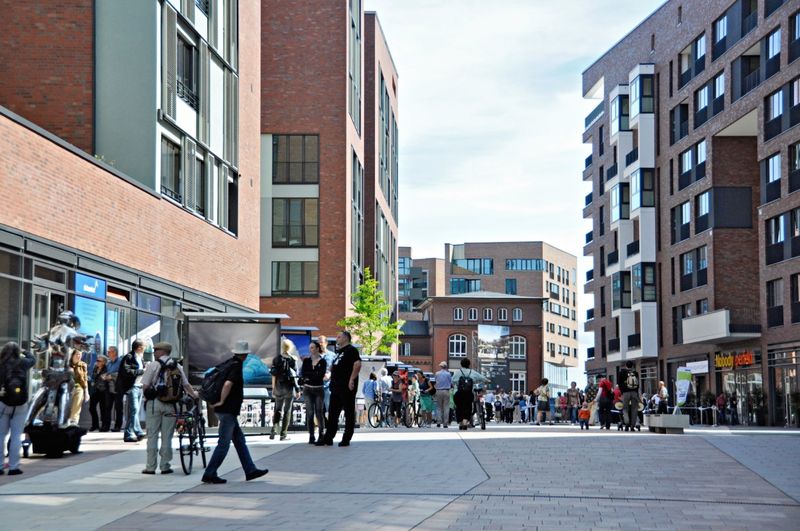 Überseeboulevard in der Hafencity