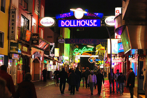 Das Dollhouse auf der grossen Großen Freiheit in Hamburg