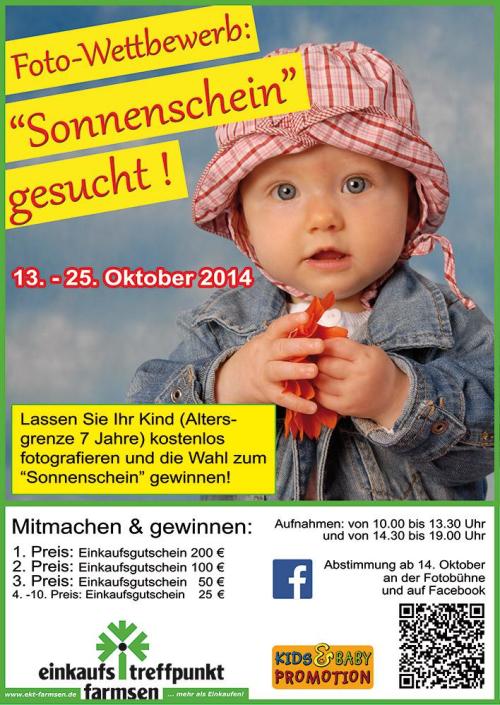 Großer Kinderfoto-Wettbewerb "Sonnenschein gesucht!"