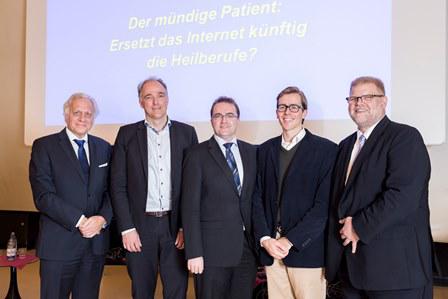 Referentengruppe um Initiator beim 16. Eppendorfer Dialog zur Gesundheitspolitik am UKE in Hamburg