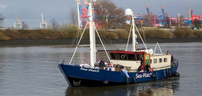 Die MS Sea-Watch ist auf dem Weg ins Mittelmeer