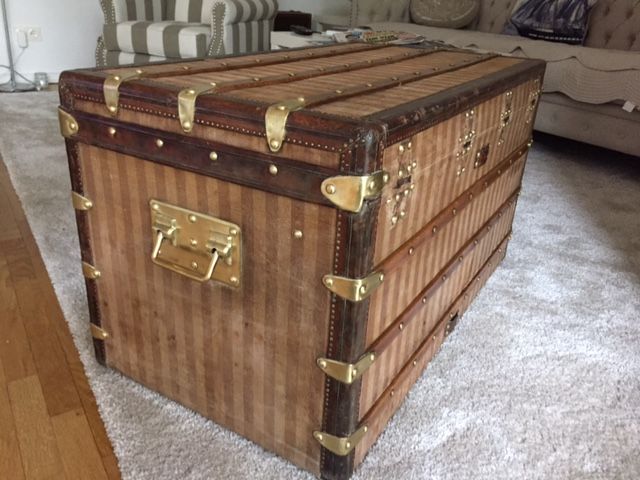 Louis Vuitton Truhe Steamer Trunk Malle Courier Rayee 