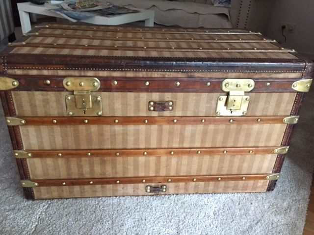 Louis Vuitton Truhe Steamer Trunk Malle Courier Rayee 