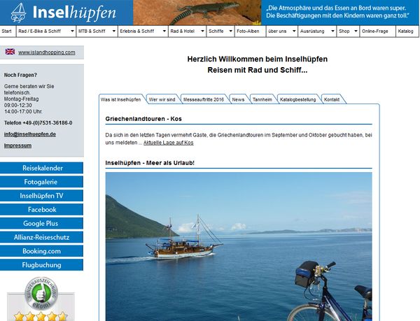Auch in Griechenland ist diese Art des Urlaubes mit Fahrrad möglich | Auch in Griechenland ist diese Art des Urlaubes mit Fahrrad möglich