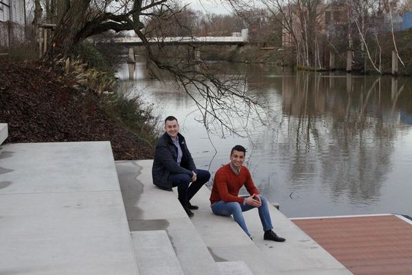 Jungunternehmer Nima Fard und Jan Matthiesen