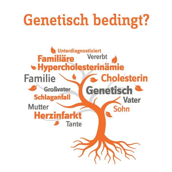 Erhöhte Cholesterinwerte können vererbt werden