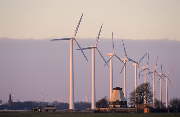 Windpark in der Nähe einer Wohngegend: Zwei Drittel der Deutschen haben nichts dagegen, in der Nähe von Windrädern zu leben