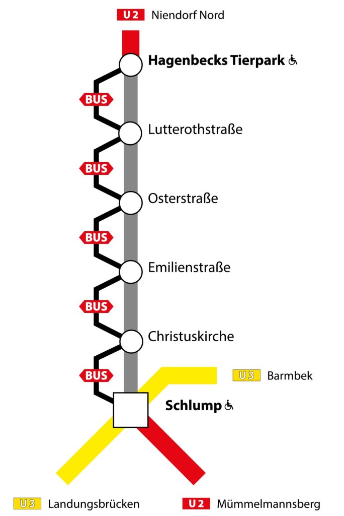 Wochenend-Sperrung der U2