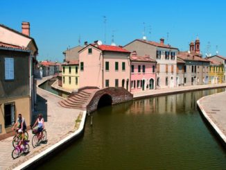 Das malerische Zentrum von Comacchio