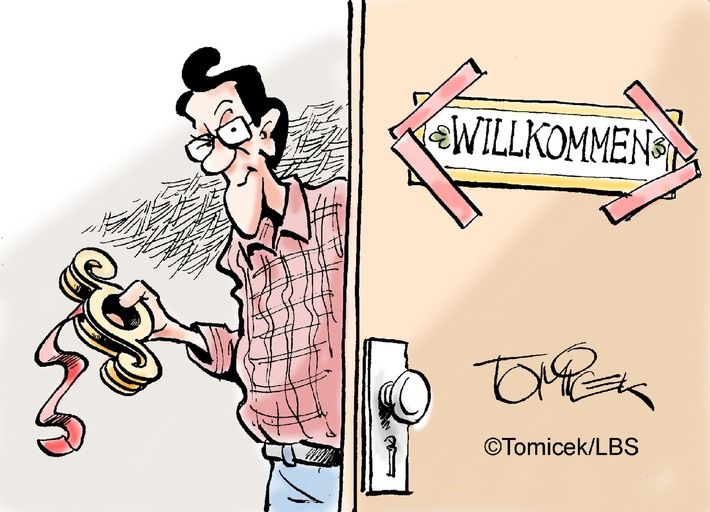 Vermieter konnte Schild an der Wohnungstüre nicht verbieten