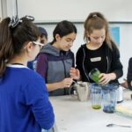 Im Workshop "Chefkoch" stellen Schülerinnen und Schüler der fünften und sechsten Klassen Pesto selber her