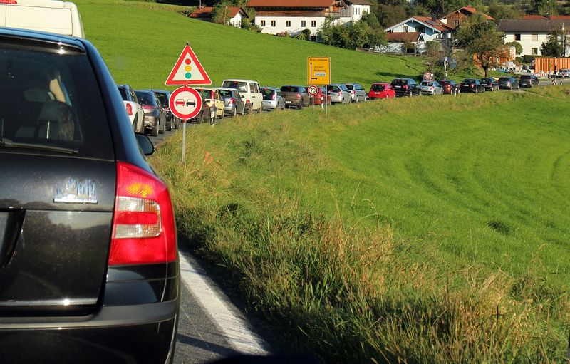 Wieder schlimmer Stau...