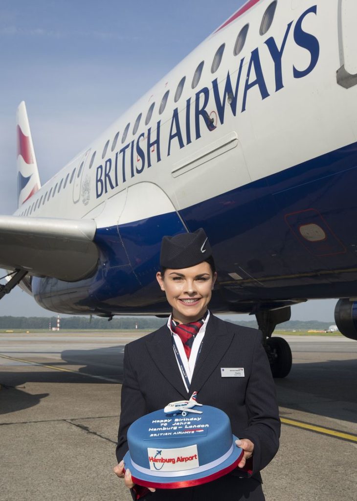 British Airways feiert 70. Jubiläum auf der Route Hamburg-London