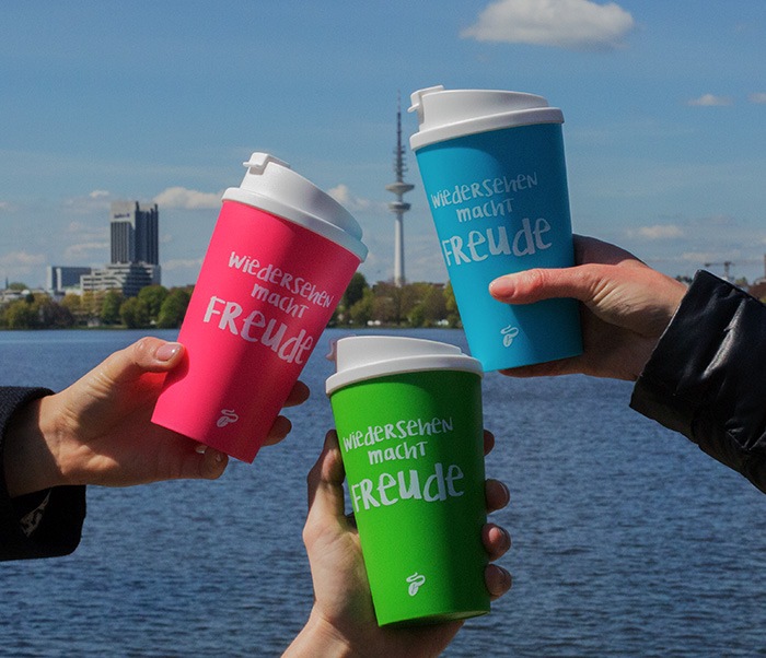Nachahmenswert Es sind alle Mehrwegbecher willkommen | Nachahmenswert: Es sind alle Mehrwegbecher willkommen