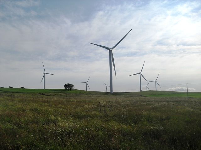 Viele Windkraftanlagen verschönern die Natur in Norddeutschland 