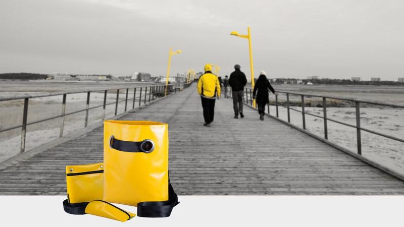 LKW Plane Taschenset im Friesennerz Look | LKW Plane Taschenset im Friesennerz Look