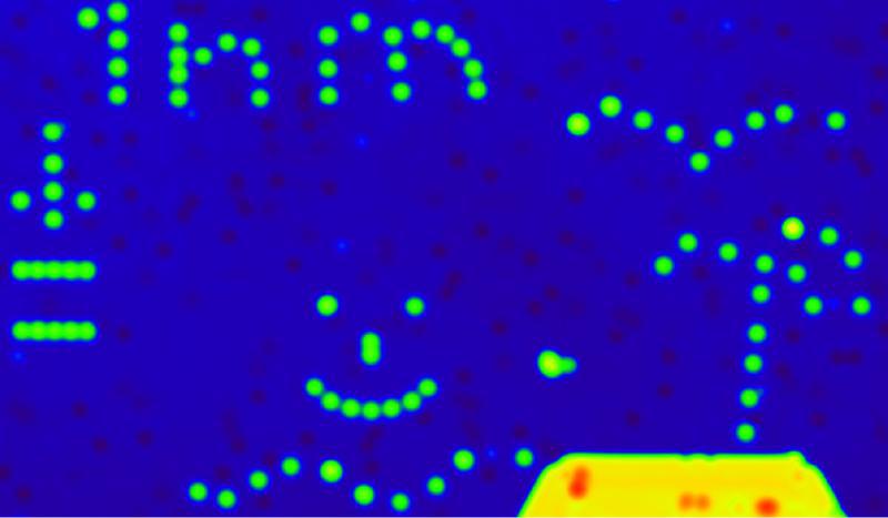 Dieses kleine Gemälde wurde von unseren Besuchern mit einzelnen Atomen erstellt