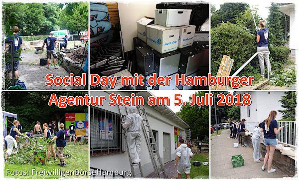 Social Day der FreiwwilligenBörseHamburg mit der Hamburger Agentur Stein