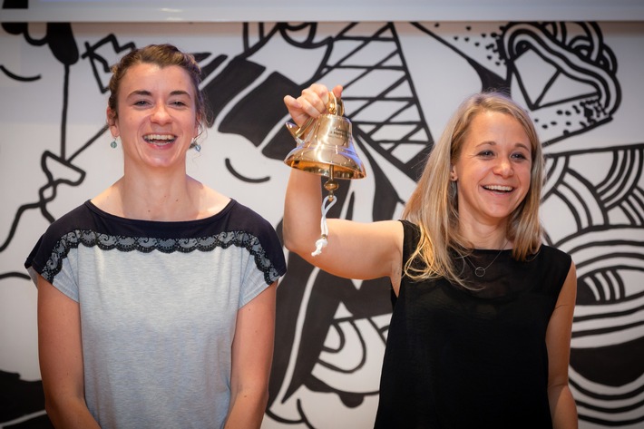 Marie-Lene Armingeon (li.) und Miriam Schütte sind die Gewinnerinnen des 3. MarkenSlams