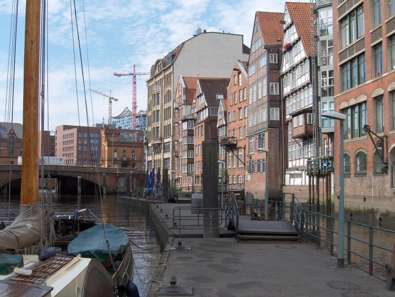 Hamburg Deichstraße - einer der letzten erhaltenen Straßenzüge der Stadt