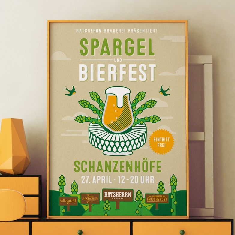 Spargel und Bier - das passt !