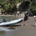 Takacat-Schlauchboot ist leicht zu transportieren