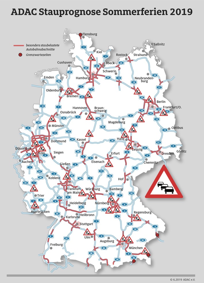 Sommerreisewelle auf dem Höhepunkt