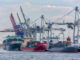 Containerumschlag im Hamburger Hafen