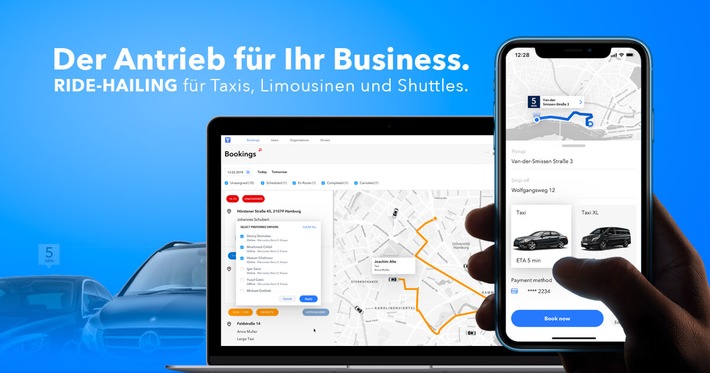 Kundenerwartungen übertreffen mit White Label Taxi-Apps und automatisierter Disposition