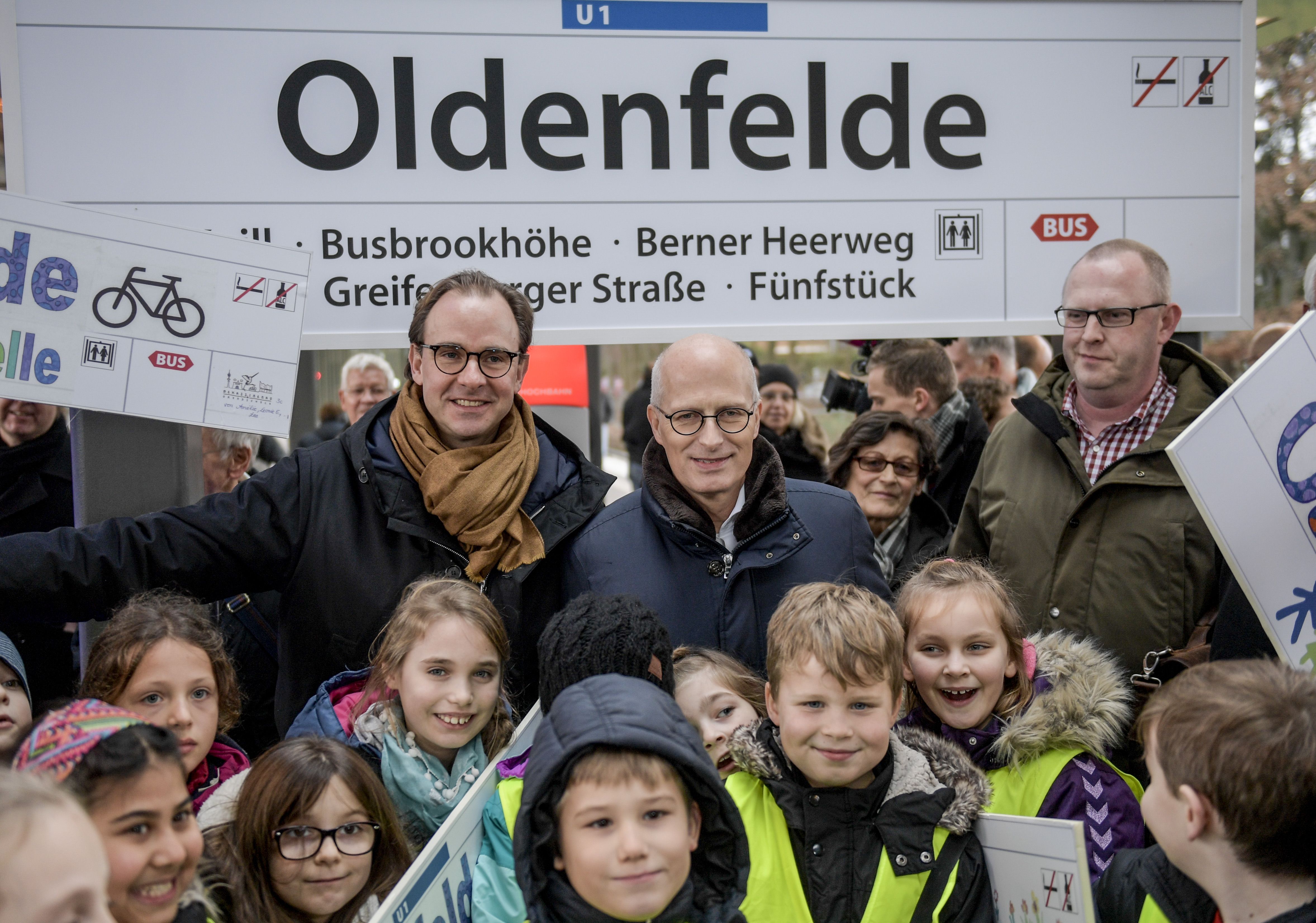 Neue U-Bahn Station Oldenfelde eröffnet