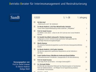 Neue juristische Fachzeitschrift aus dem Hause dfv: Der Sanierungsberater