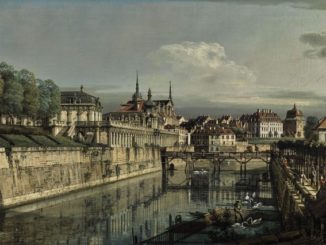 Bernardo Bellotto: Ansicht des Zwingergrabens in Dresden (1758)