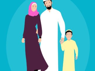 Eine muslimische Familie