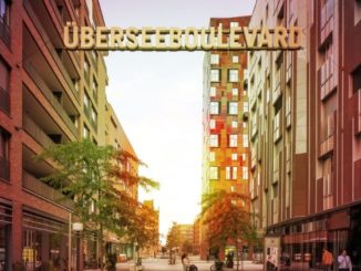 Der Überseeboulevard in der Hafencity