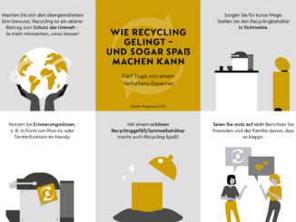 Recycling beginnt im Kopf