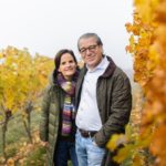 Ingrid und Karl Strenger in Ihrem Weinberg in Oberstenfeld.