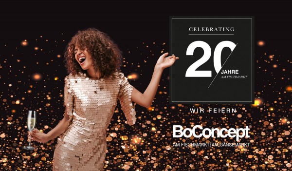 BoConcept Hamburg am Fischmarkt feiert den 20. Geburtstag mit bis zu 20% Rabatt